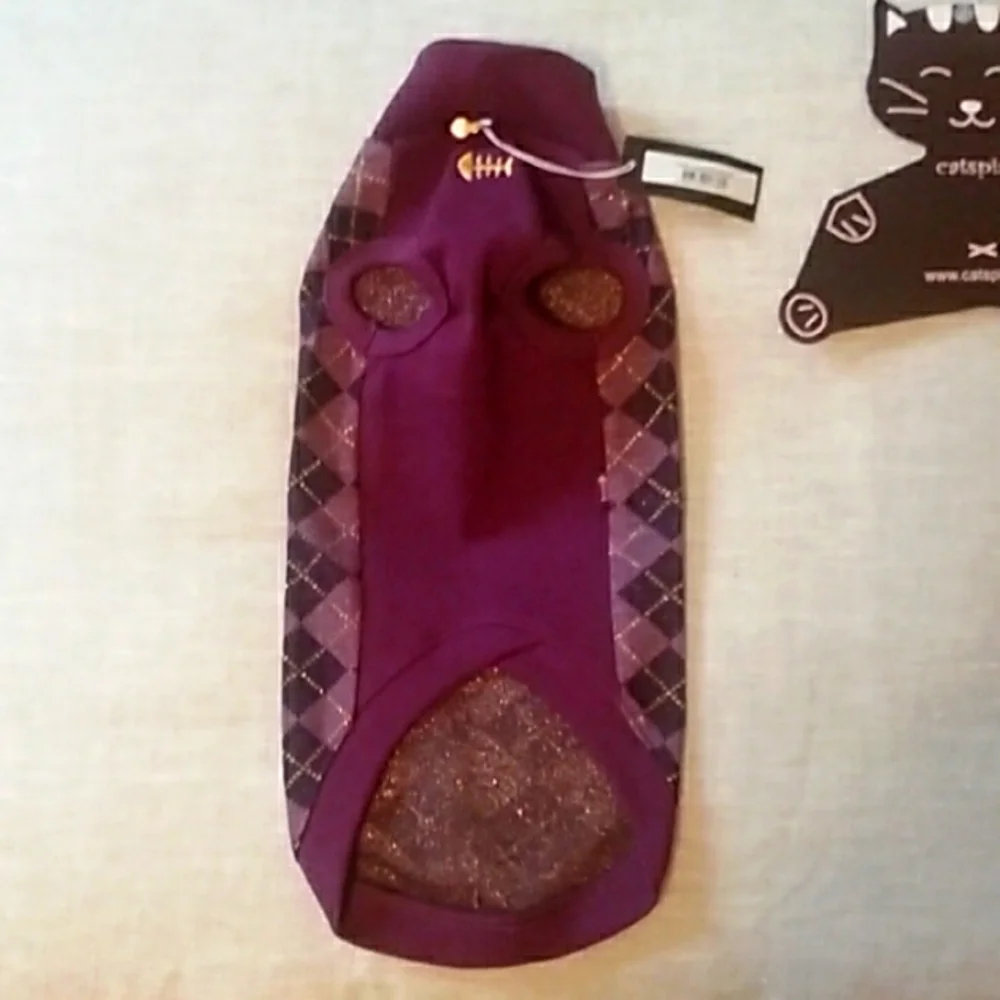 PETS: DIAMOND JEWEL CAT SWEATER